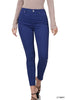 High Rise Color Denim Skinny Pants