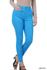 High Rise Color Denim Skinny Pants