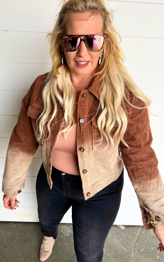 ombre jacket 