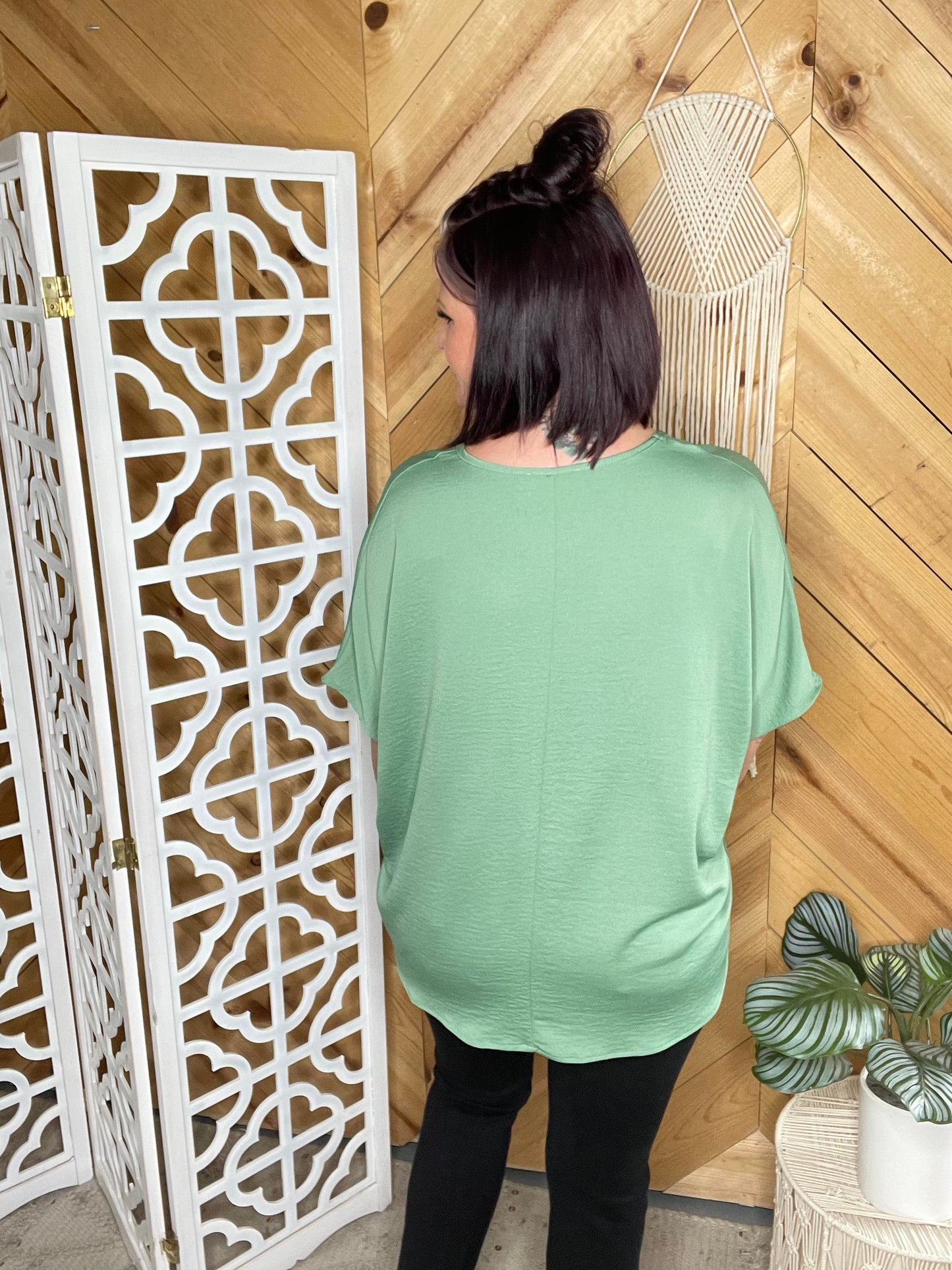 The Crispin Short Sleeve Loose Tunic Top - Final Sale