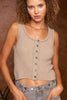 Crop Sweater Tank Top - POL Preorder