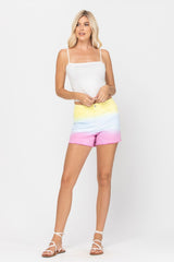Judy Blue Ombre DIP Dye Cut-Off Denim Shorts