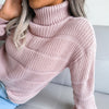 Turtleneck Long-Sleeved Knitted Pullover Sweater