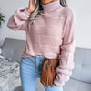 Turtleneck Long-Sleeved Knitted Pullover Sweater