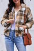 Plaid sherpa jacket 