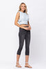 Judy Blue Mid-Rise Cuffed Skinny Capri Jeans