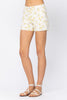 Judy Blue Mid-Rise Flower Print Denim Shorts