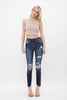 High Rise Ankle Skinny Denim Jeans - Mica **30A OCTOBER LIVE PREORDER