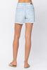 Judy Blue High Waist Bleach Light Cut Off Denim Shorts