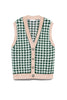 Houndstooth Vest Cardigan