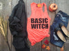 Basic Witch Graphic Tank | Orange - BAD HABIT BOUTIQUE 