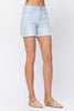 Judy Blue High Waist Bleach Light Cut Off Denim Shorts