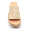 Del Mar Natural Platform Sandal - BAD HABIT BOUTIQUE 