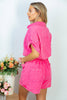 HOT PINK Romper w/ Pocket