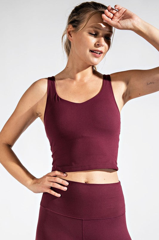 V NECK YOGA TOP | REA MODE - Final Sale