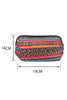 Multicolor Serape Leopard Make Up Storage Bag