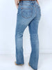 Judy Blue "Darla" Mid-Rise w/ Raw Hem Bootcut Jeans