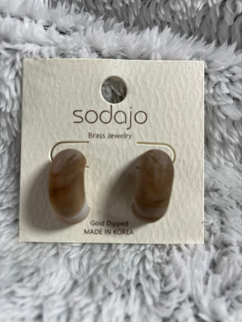 Marble and Stone Earrings - Final Sale