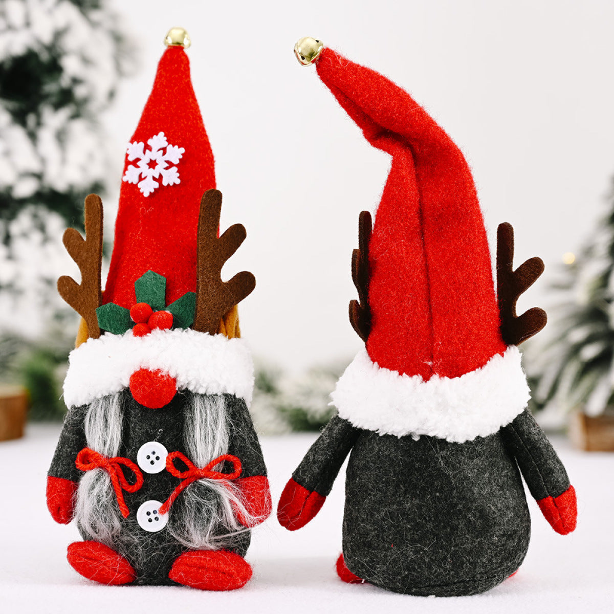 Christmas Antlers Dwarf Faceless Doll Decoration