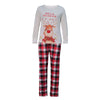 Christmas Elk Print & Plaid Pants Family Matching Set