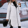 white fleece sherpa overcoat