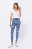 Judy Blue High Rise Acid Wash Destroyed Skinny Jeans