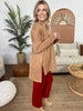 camel tunic top zenana