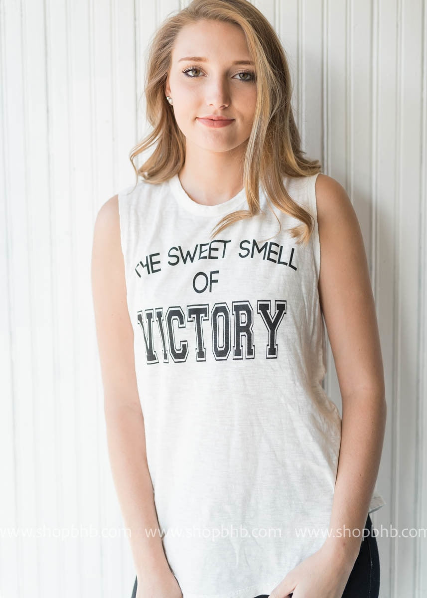 Sweet Smell of Victory Muscle Tank - BAD HABIT BOUTIQUE 