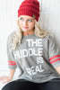 HUDDLE IS REAL Sweatshirt - grey - BAD HABIT BOUTIQUE 