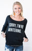 Sorry Not Wintering | Black Slouchy - BAD HABIT BOUTIQUE 