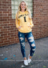 Iowa City Hoodie | Yellow - BAD HABIT BOUTIQUE 