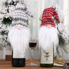 Christmas Gnome Knitted Wine Bottle Cap Decoration