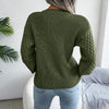 olive cable knit sweater