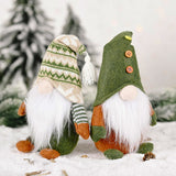 Christmas Knitted Non-Woven Standing Faceless Doll Ornaments