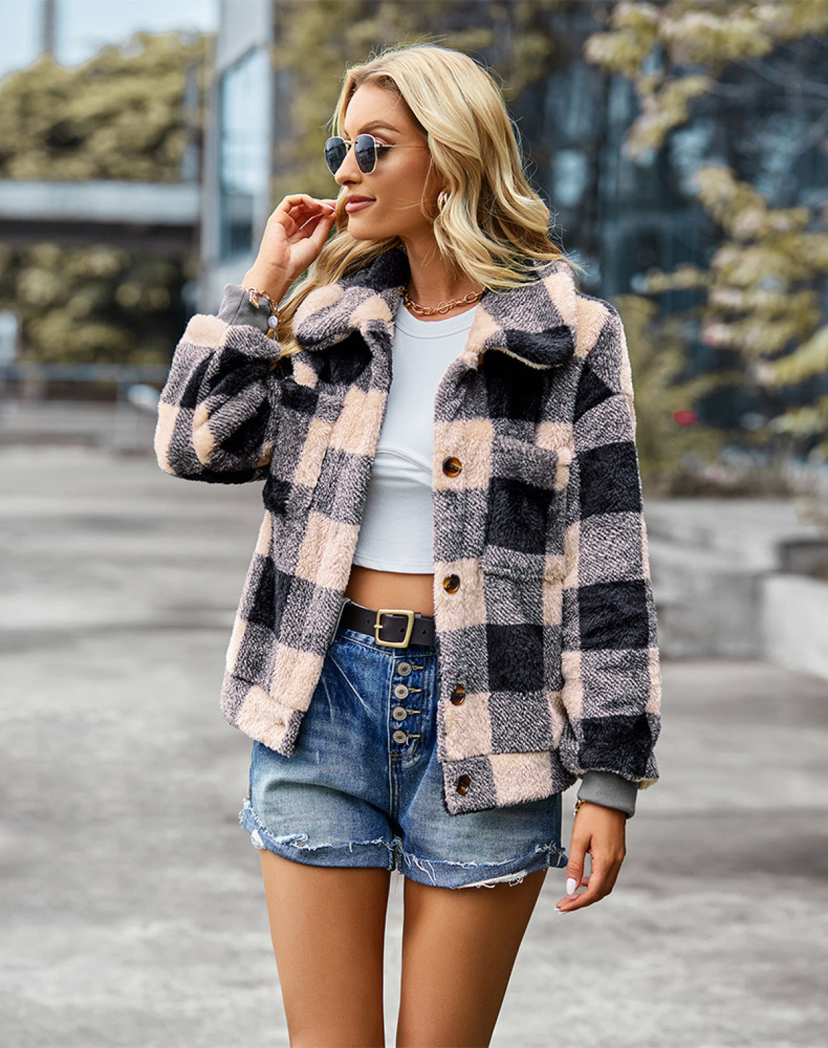 plaid shacket 