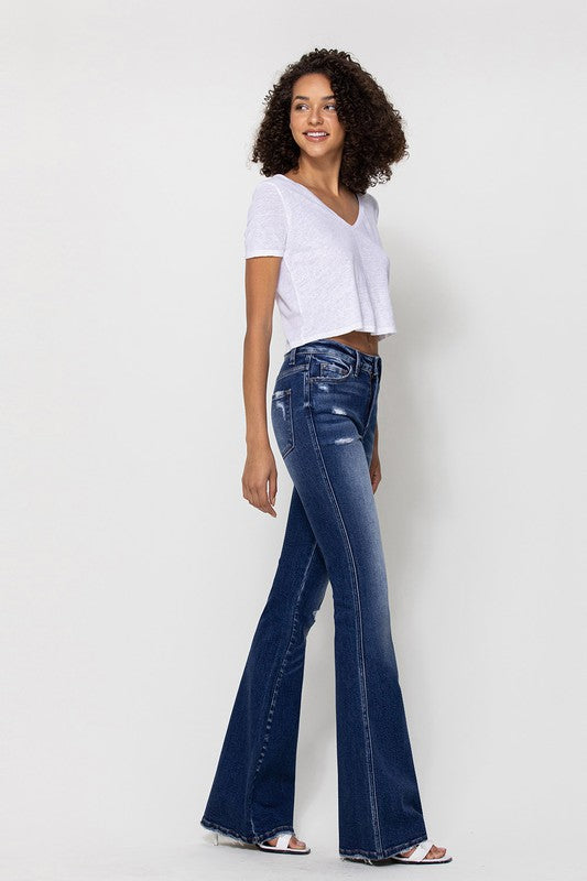 Until Then High Rise Vintage Flare Denim Jeans - Vervet | FINAL SALE