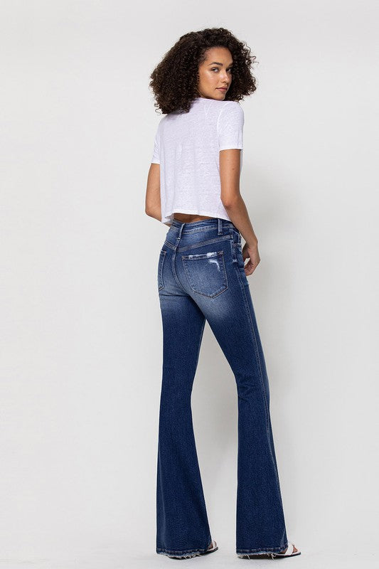 Until Then High Rise Vintage Flare Denim Jeans - Vervet | FINAL SALE