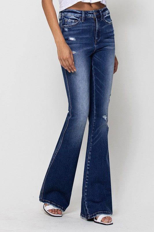 Until Then High Rise Vintage Flare Denim Jeans - Vervet | FINAL SALE