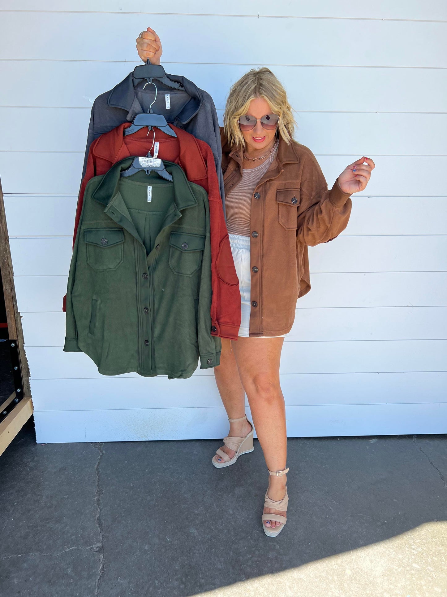 Sara's Steals and Deals Oversized Fleece Shacket Part 2 - Final Sale