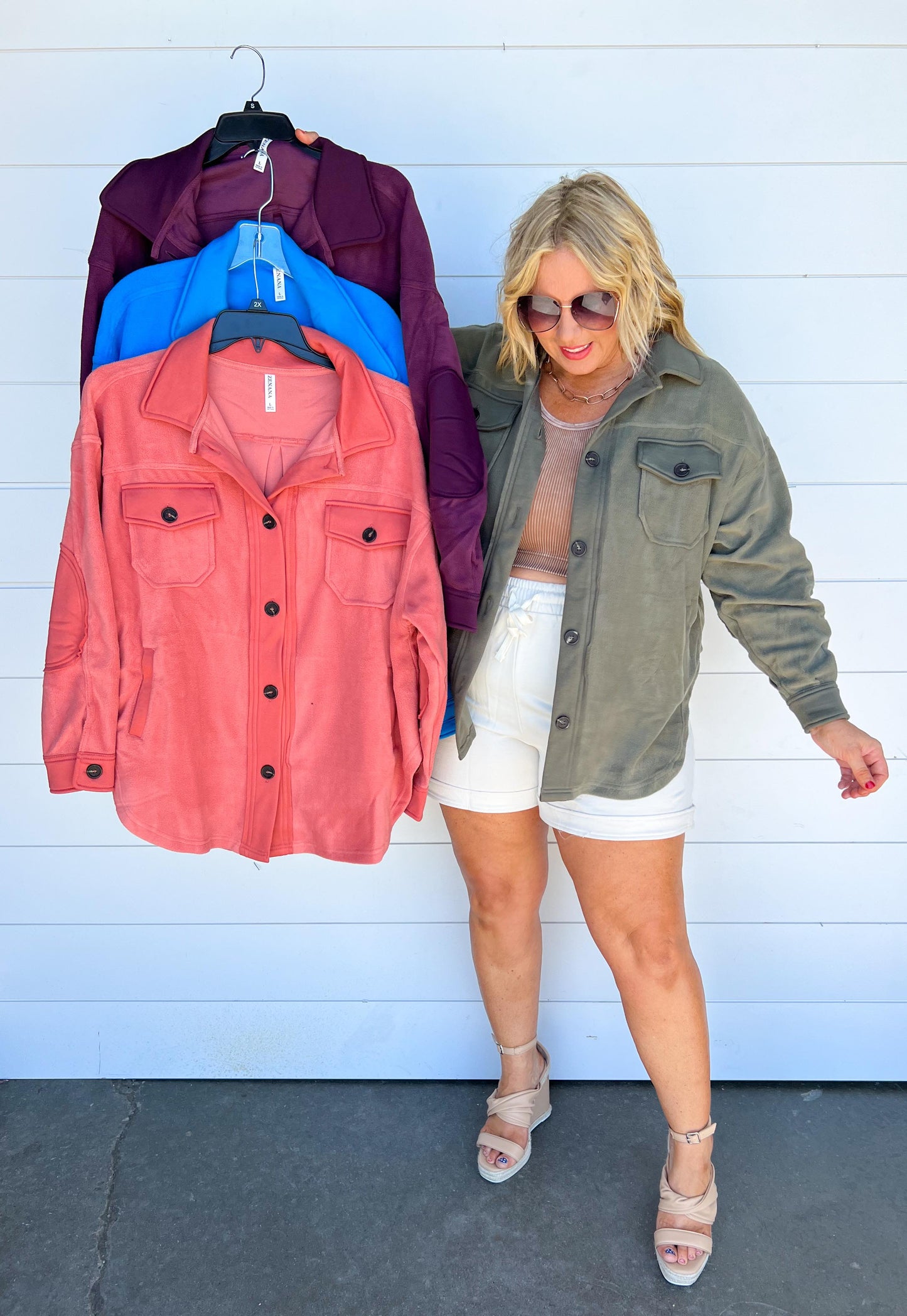 Sara's Steals and Deals Oversized Fleece Shacket - Part 1 - Final Sale