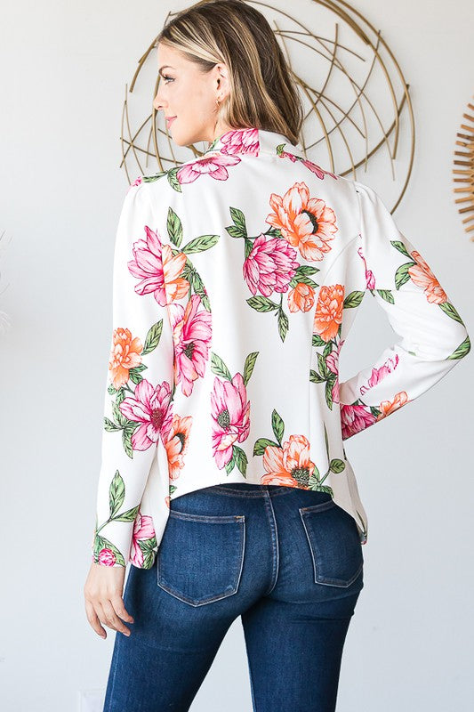 Floral Ivory Blazer - Final Sale*