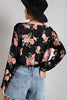 Rounded Floral Bodysuit - Final Sale