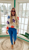 Flower Knit Sweater