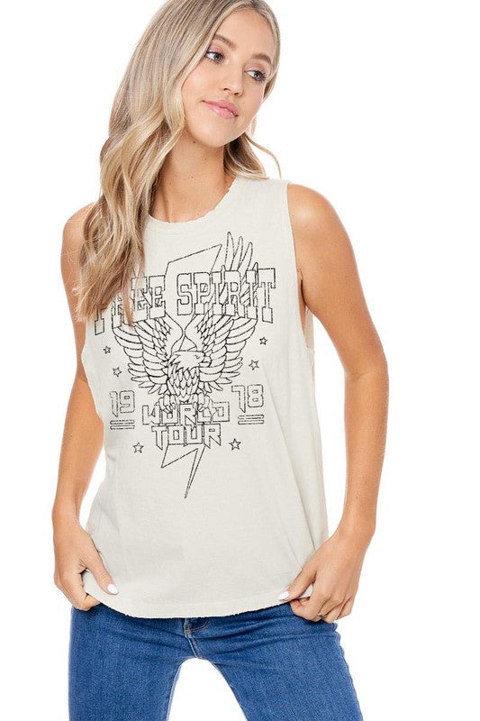 Free Spirit World Tour Muscle Tank Top - Final Sale