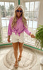 Bright Lavender Zenana Gauze Button Up Long Sleeve Top