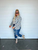 Grey Plaid Oversized Jacket