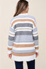 Grey & Taupe Stripe Knit Cardigan - Staccato - Final Sale