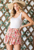 Gauze Floral Skort - Heyson