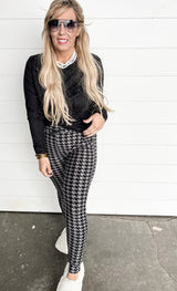 Butter Soft Houndstooth Joggers