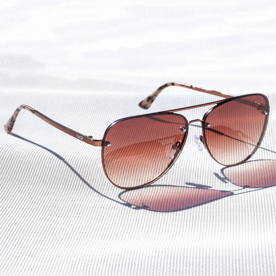 Jade Aviator Sunglasses  - Brown